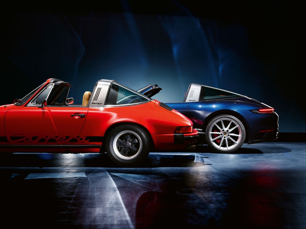 Two Porsche 911s