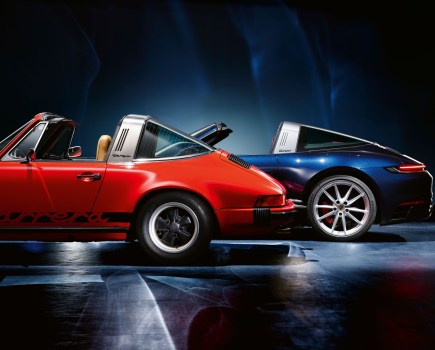 Two Porsche 911s