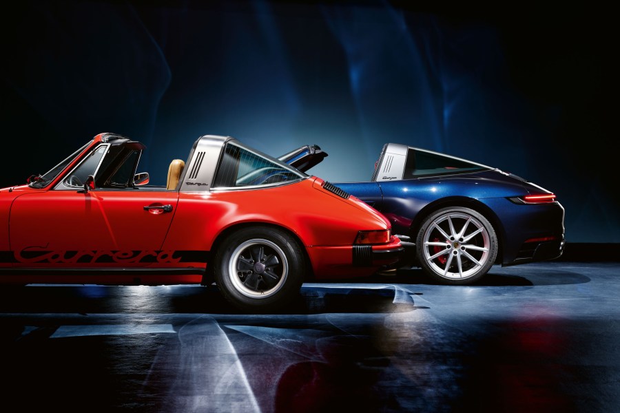 Two Porsche 911s