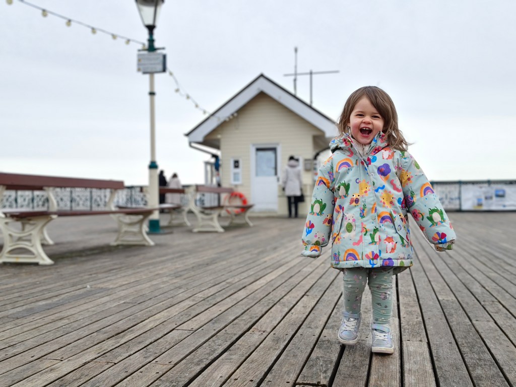A portrait of a young child