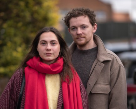 Portrait of two people