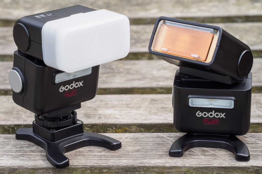 Godox iT32 on stand with lighting modifiers
