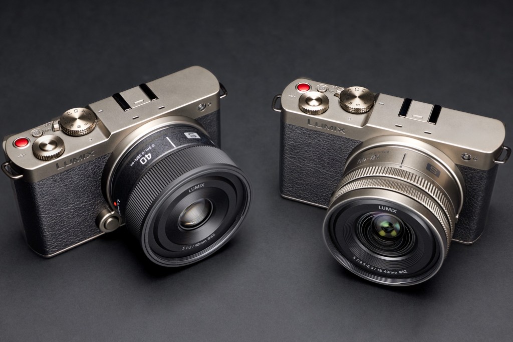 Panasonic Lumix S9 in Titanium Black with the new Lumix S 40mm F2 lens and 18-40mm zoom. 