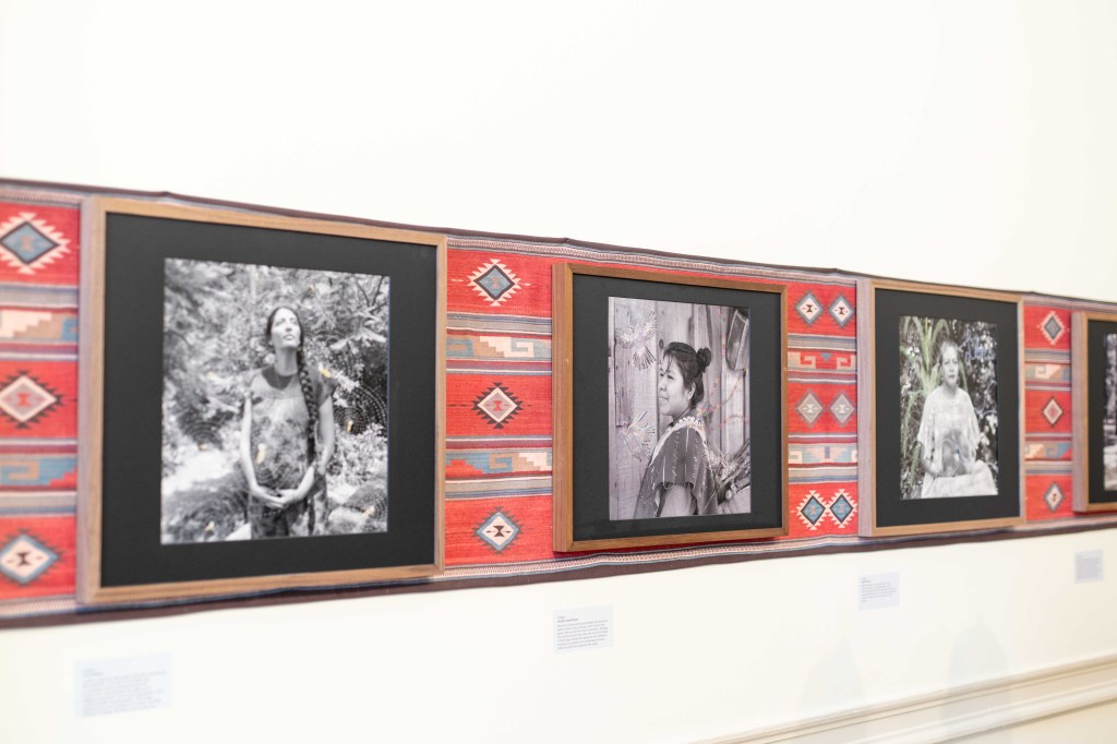 a wall with pictures