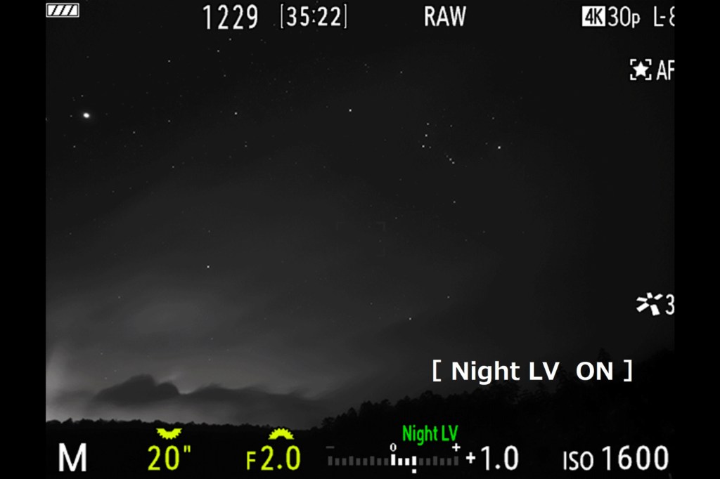 OM System OM-3 Astro live view