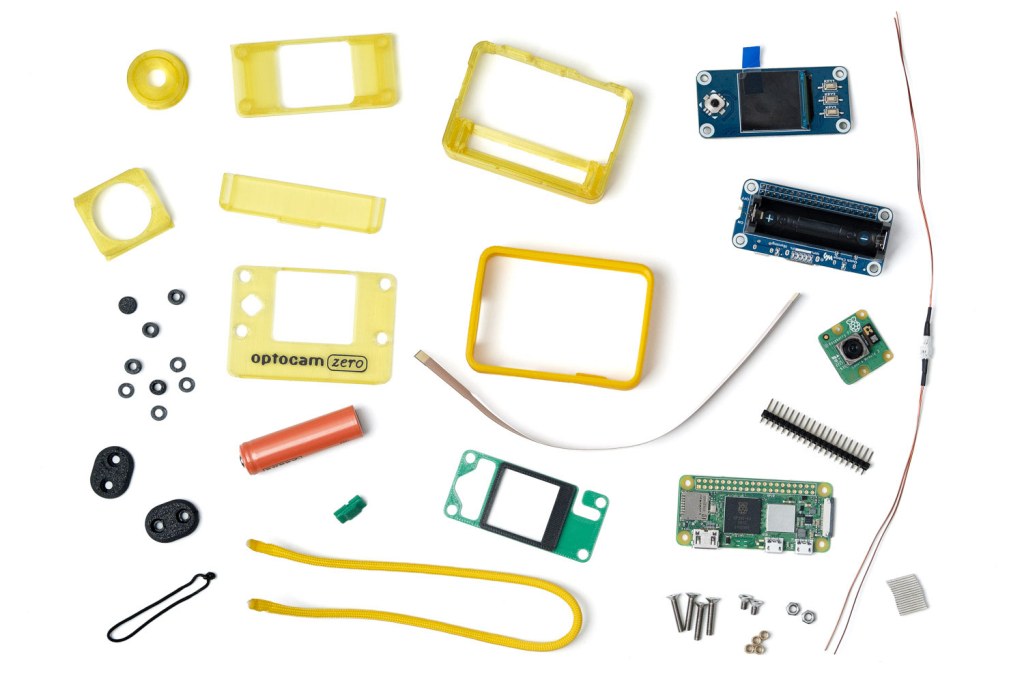 Optocam Zero exploded view of parts - Image Doruk Kumkumoğlu