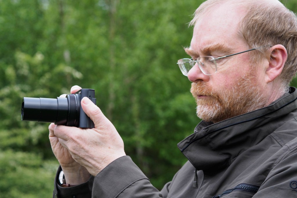 Panasonic Lumix TZ300 in use.