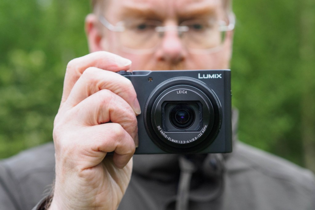 Panasonic Lumix TZ300 in use. 