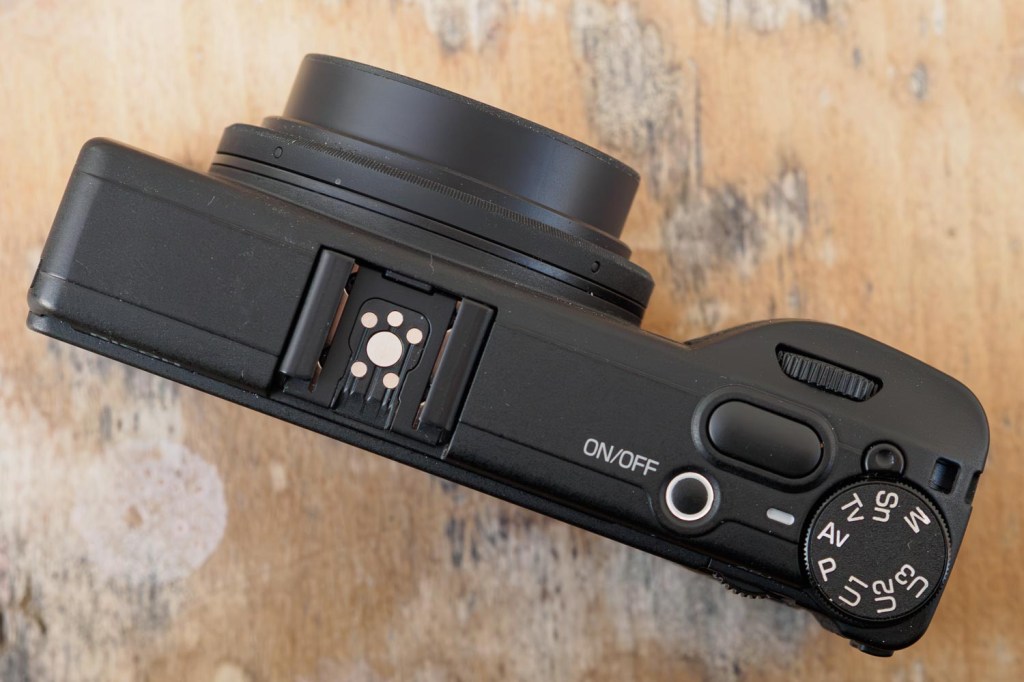 Ricoh GR IV Monochrome top controls.