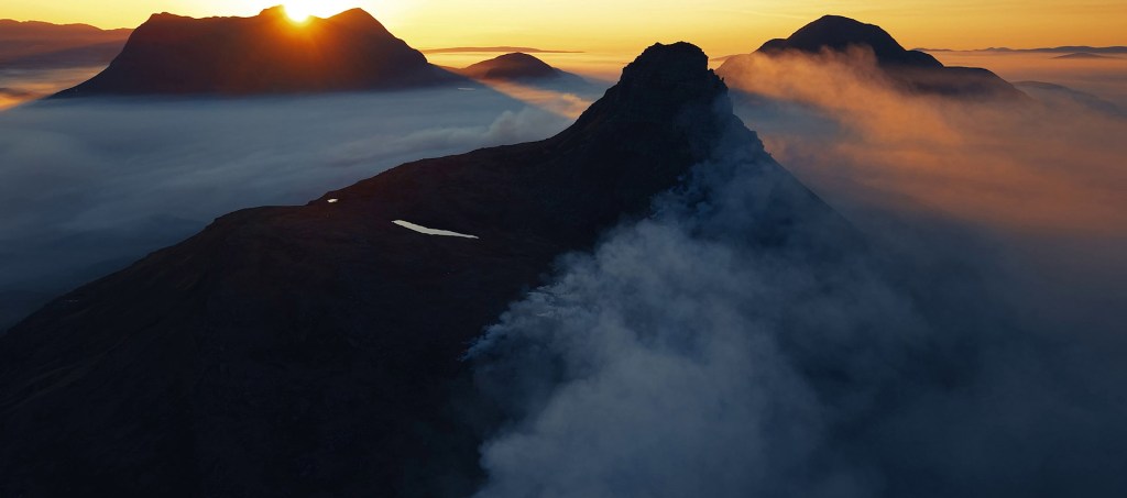 still from sunset landscape video