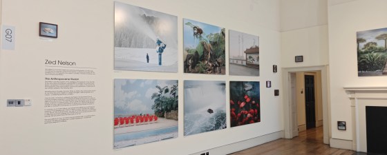 exhibition of zed nelseon photos at somerset house