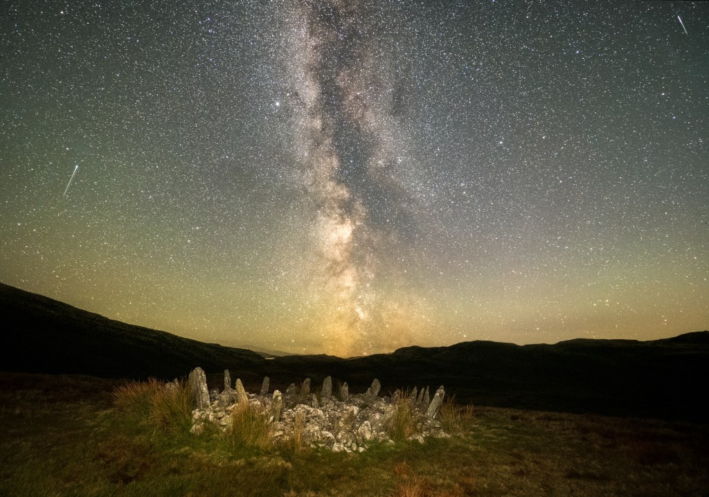 The Milky Way from Bryn Cader Faner, shot with the OM System OM-1 Mark II.