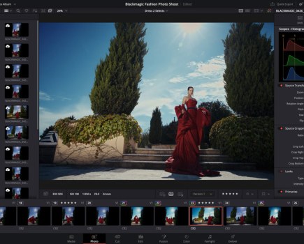 Da Vinci Resolve new photo page