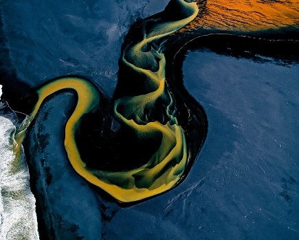 Mouth of the Markarfljót River, Mýrdalsjökull region, Iceland