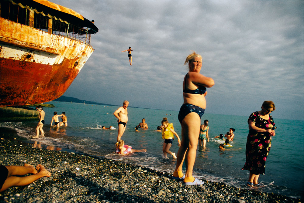 People standing on a beach