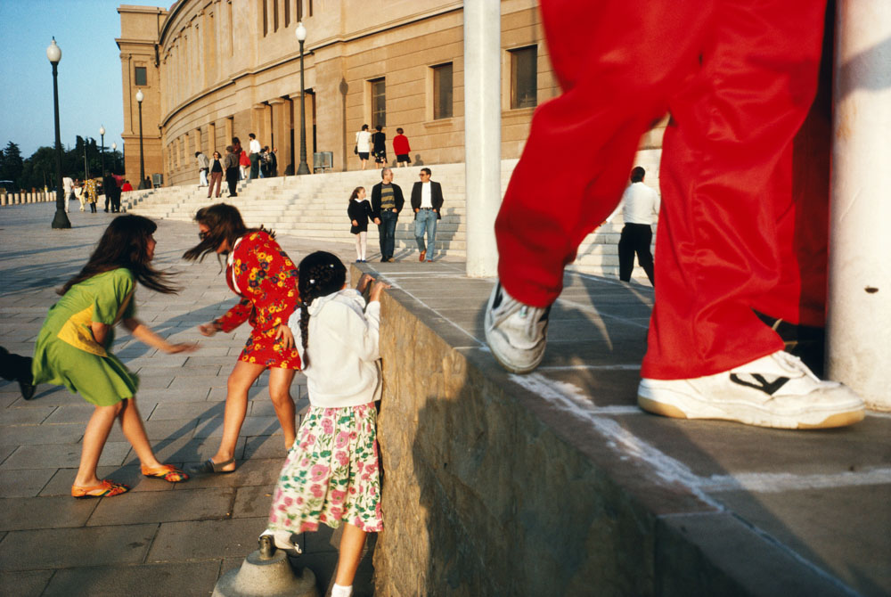 A street scene in Spain in the early 90s