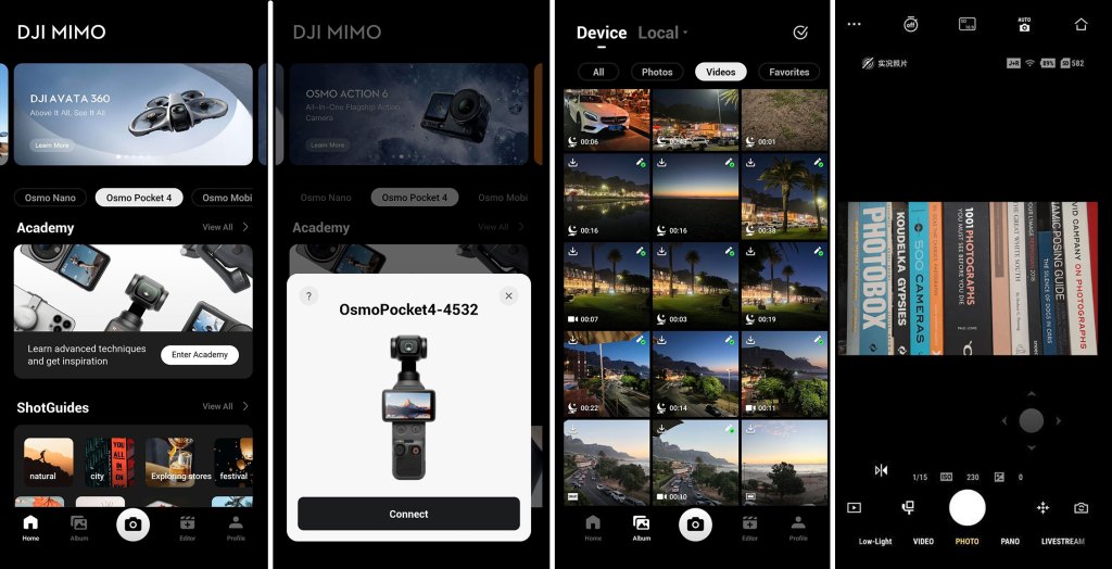 DJI Mimo app