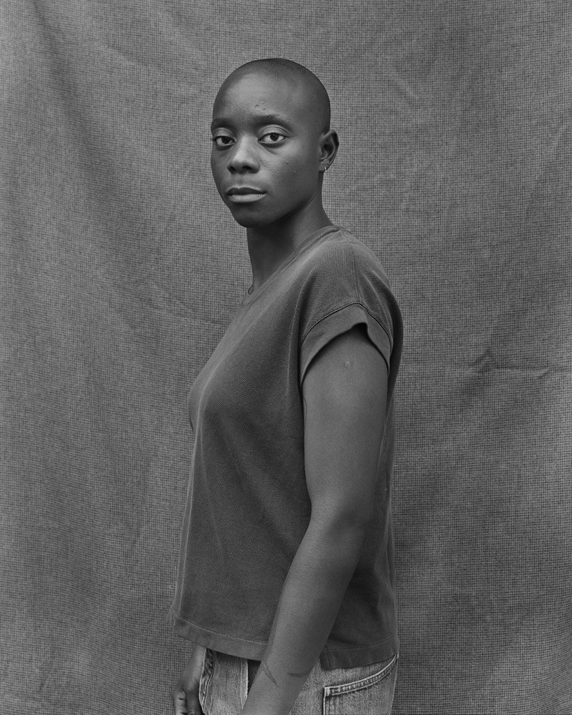 black and white portrait