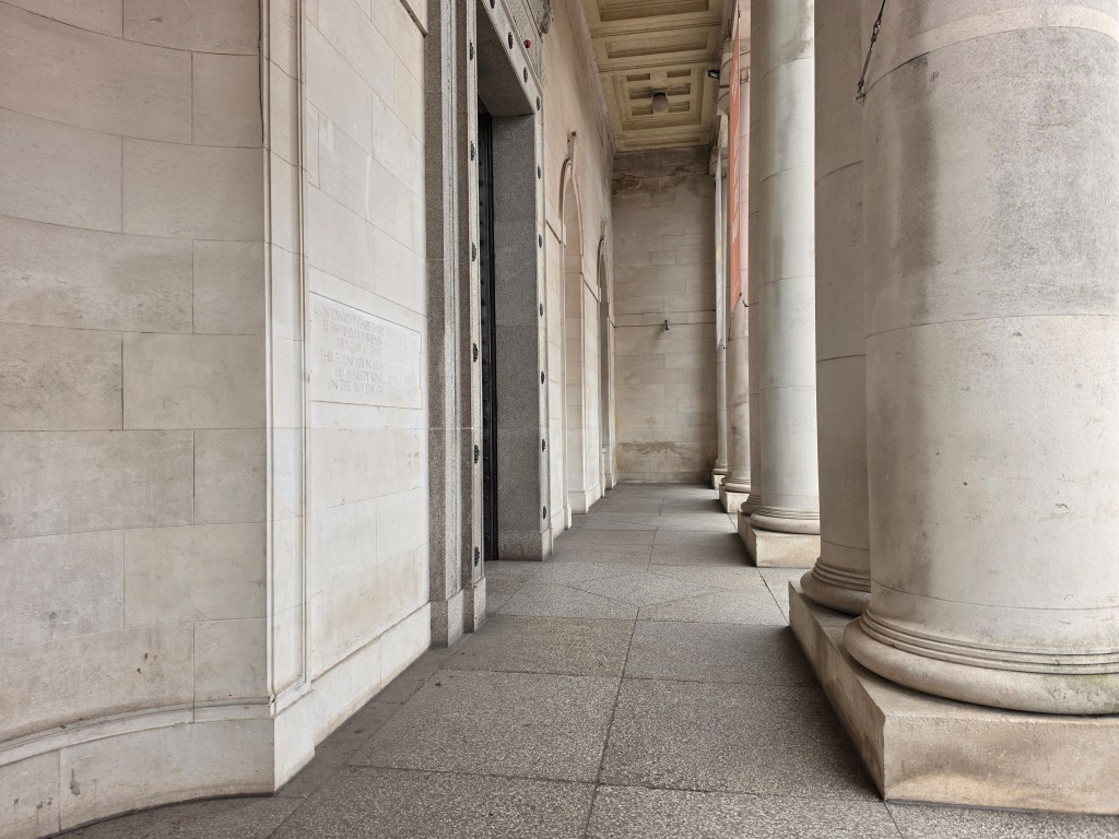The exterior of an old building