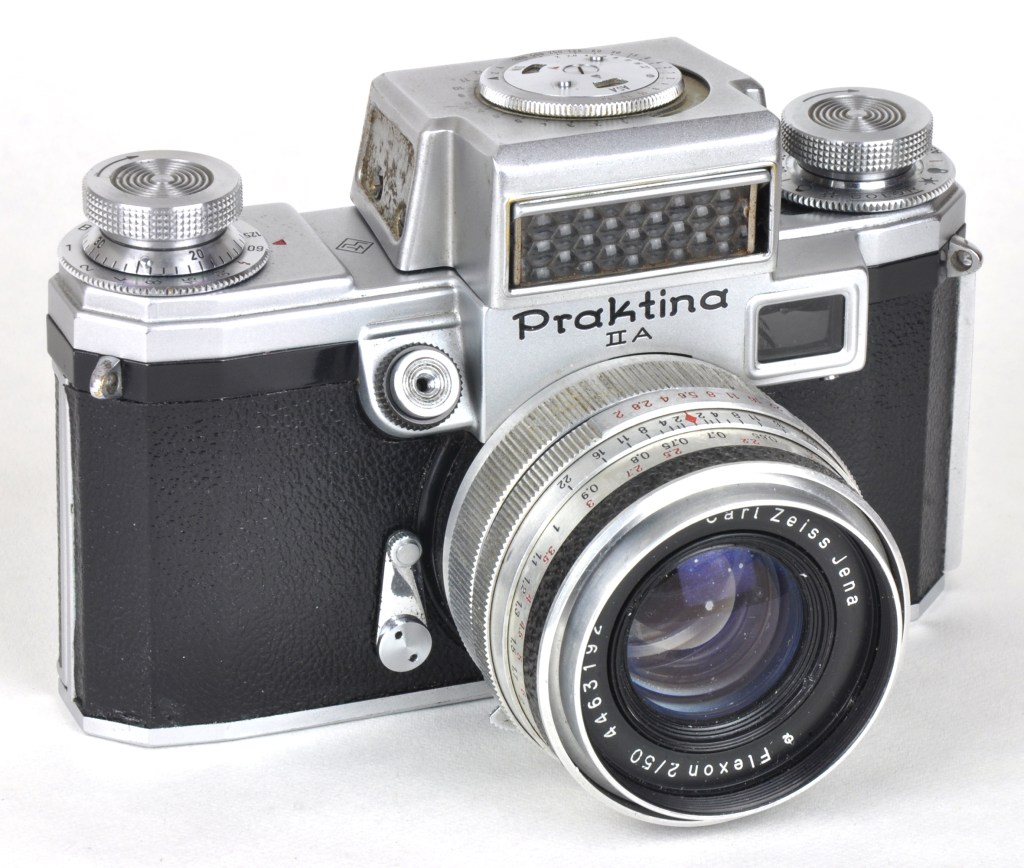 The Praktina IIa with metered viewfinder.