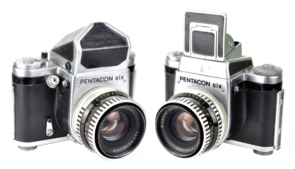 Pentacon Six with eye-level and waist-level viewfinders