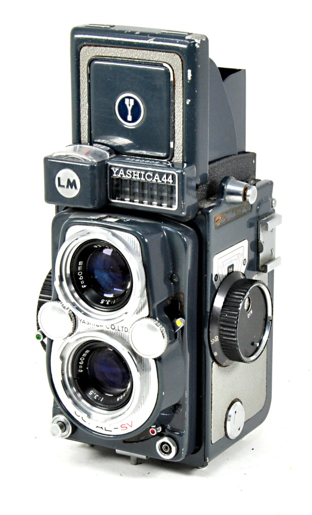 The Yashica 44LM, one of several Japanese cameras that followed the introduction of the Baby Rollei