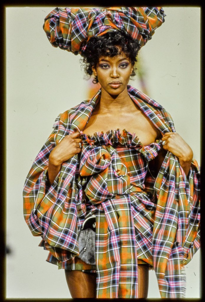 Naomi Campbell models in Vivienne Westwood
AW94 'On Liberty
’
.
Photo
Guy Marineau, Vogue
© Condé Nast