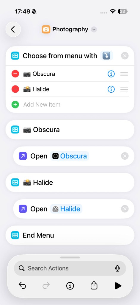 Acton button shortcuts (2)