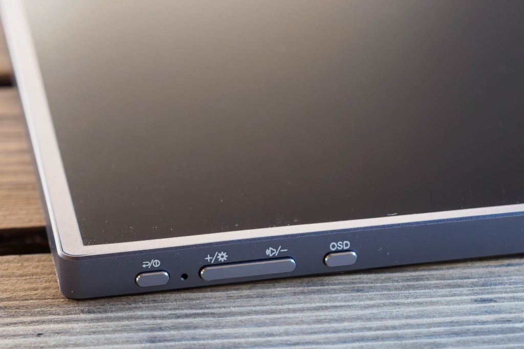 Arzopa Z3FC portable monitor buttons.