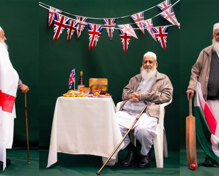 collage of multiple photos from Babaji's Britain project