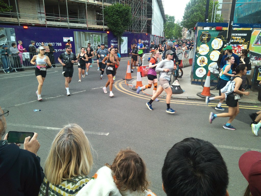 Sample image of Camp Snap CS-PRO, showing runners in the Hackney Half marathon, colours are more muted.