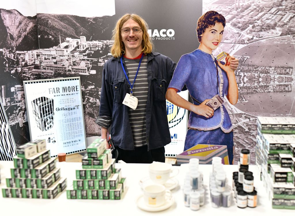 Harry Oliver and-friend on the Orwo stand