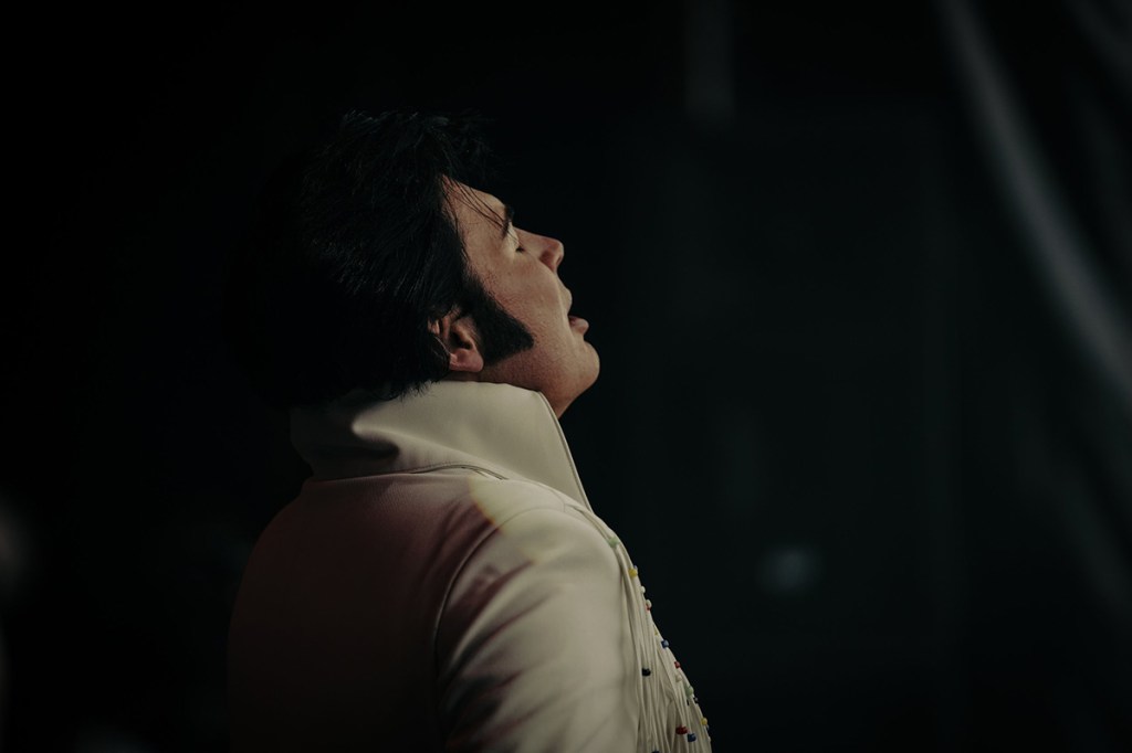 portrait of elvis impersonator