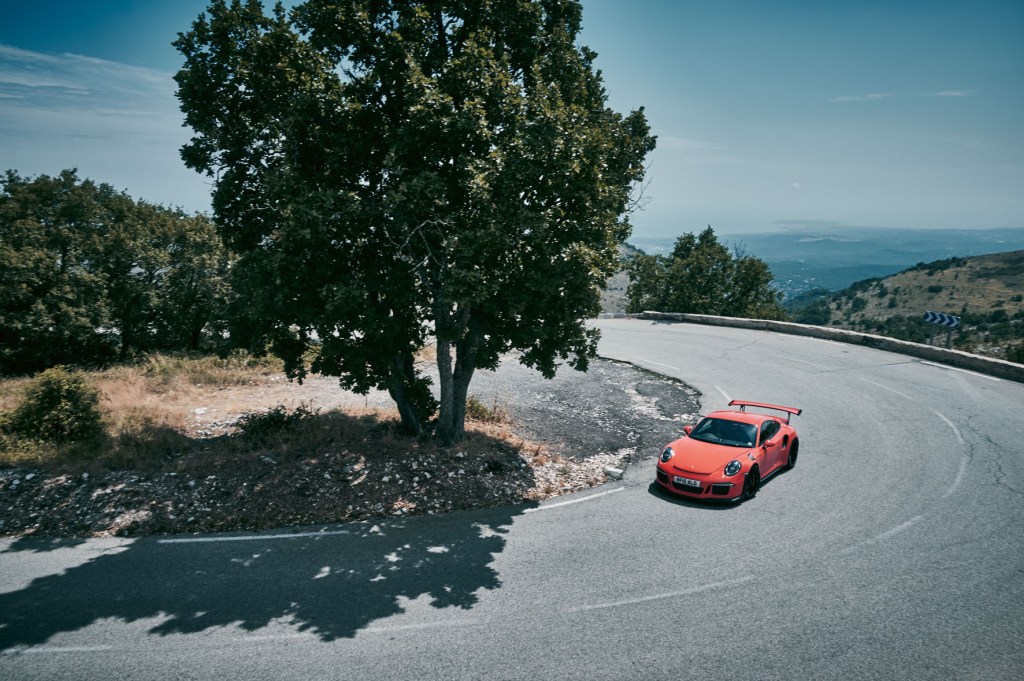 red porsche