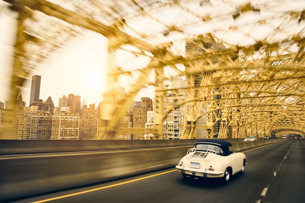 white porsche