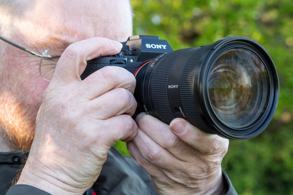 Sony Alpha A7R VI in use. 
