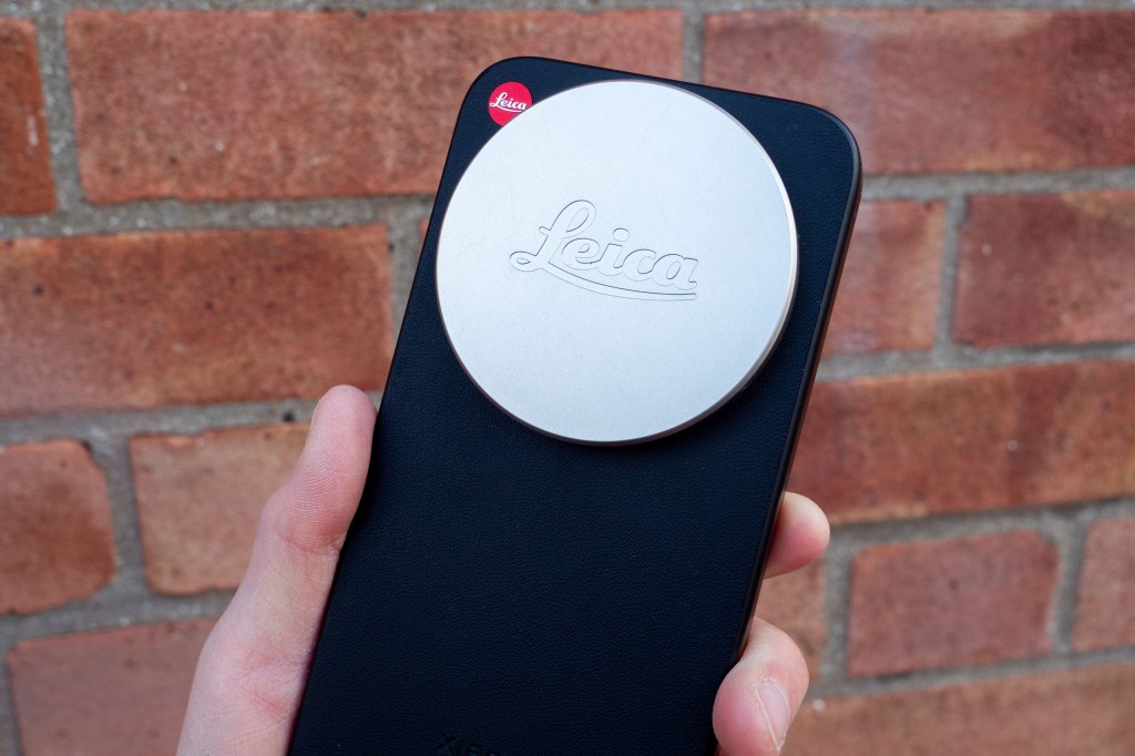The Leica Leitzphone with a cover over the lenses