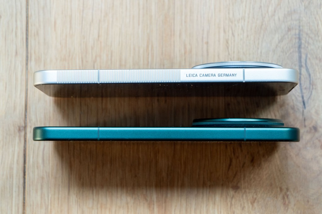 The Leica Leitzphone (top) and the Xiaomi 17 Ultra