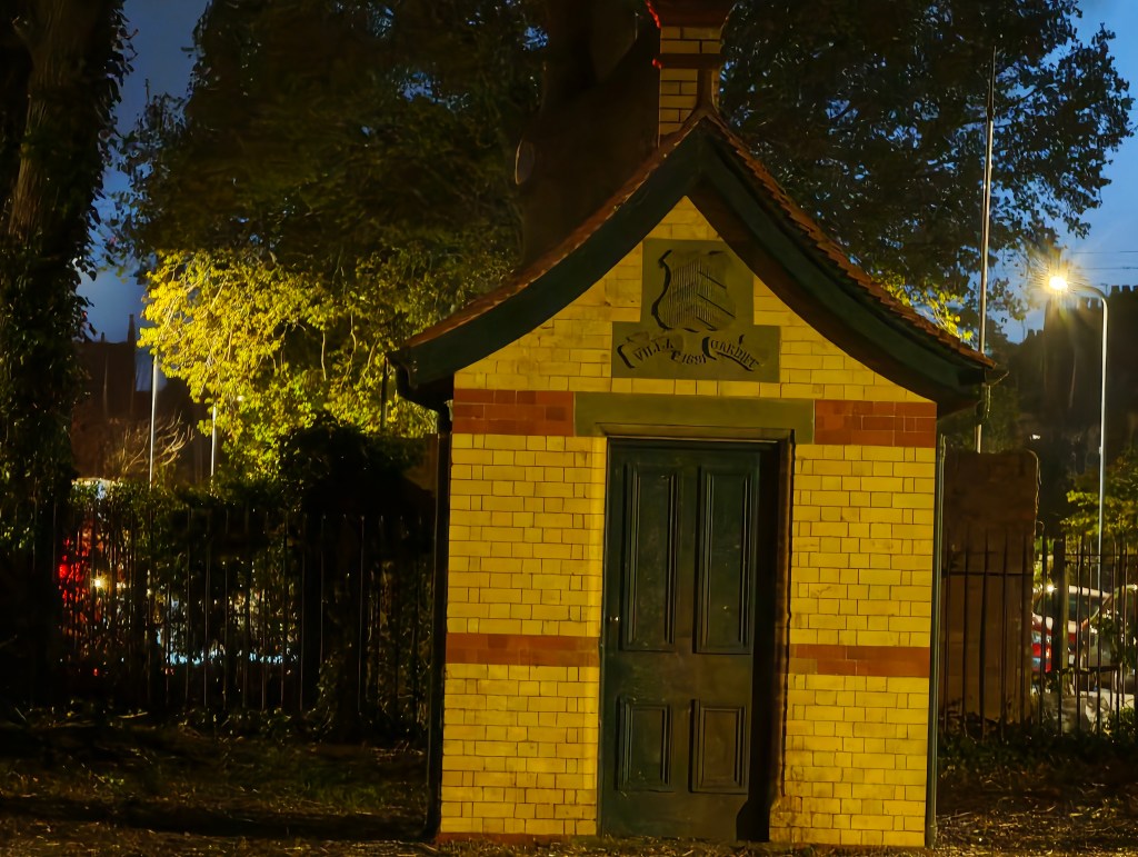 A low light image taken in a park