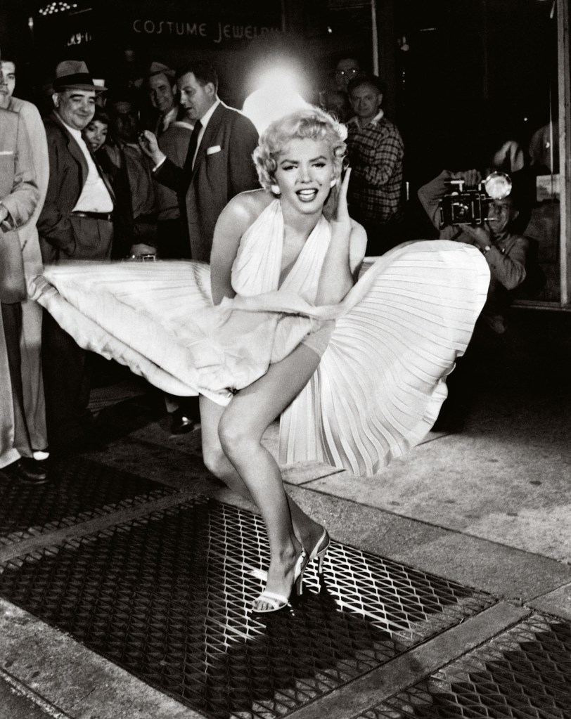 “Hi, Sam Spade”, Marilyn, The Seven Year Itch, 51st Street and Lexington Avenue, New York City, 1954. Sam Shaw © Shaw Family Archives Ltd

