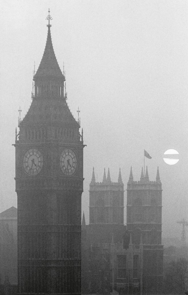 Big Ben and Westminster Abbey, London, England. 1975 © Michael Kenna, 2026