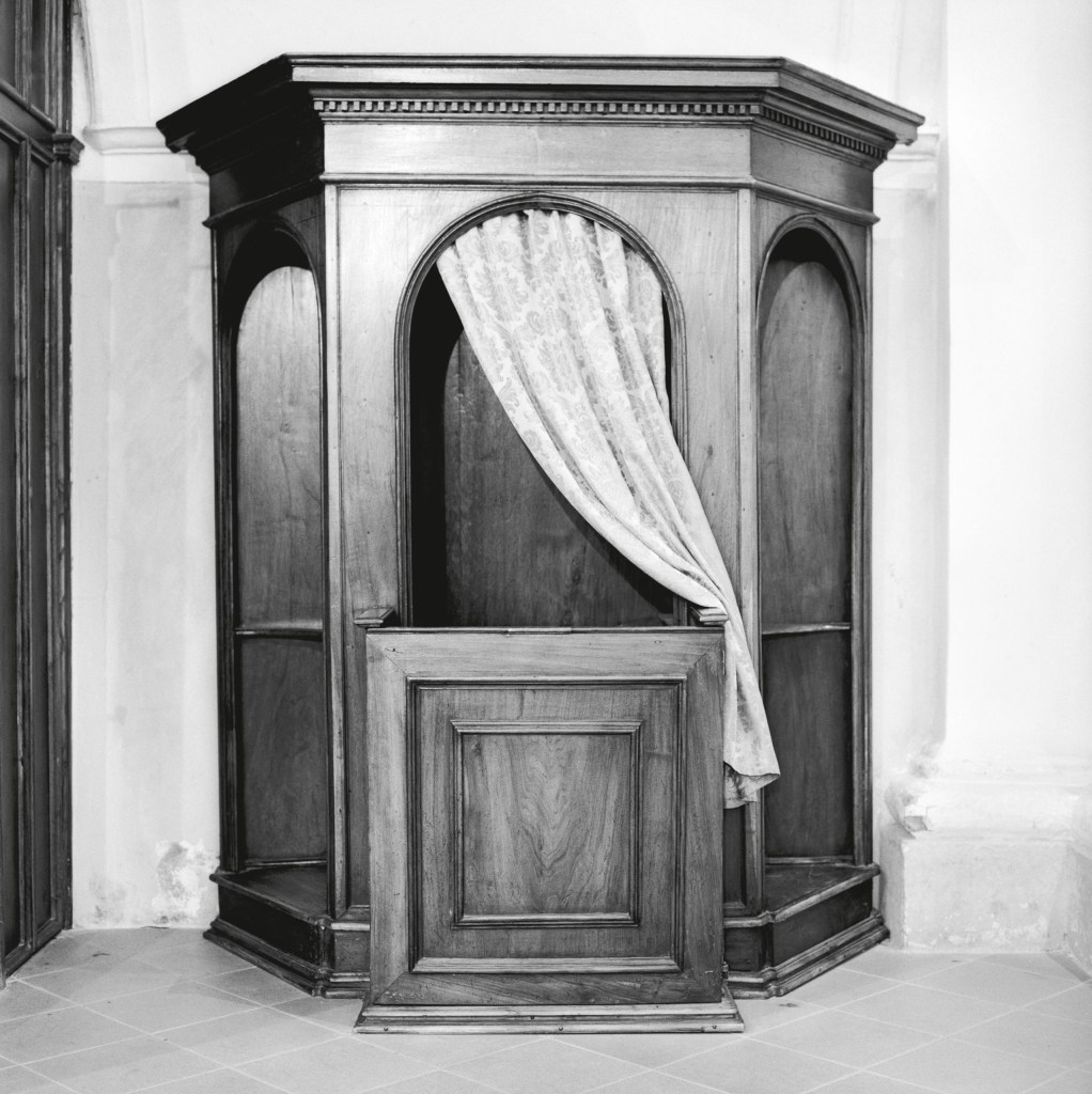 Confessional, Study 50, Chiesa di Santa Maria Assunta, Castelnovo ne’ Monti, Reggio Emilia, Italy. 2015 © Michael Kenna, 2026