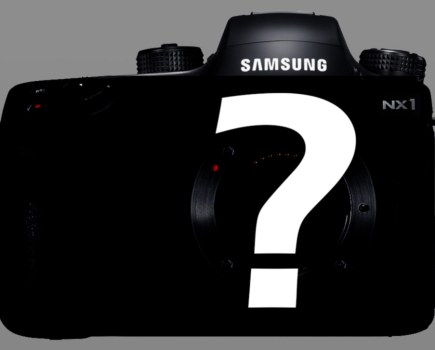 Samsung NX1 graphic with question mark.