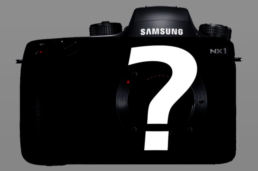 Samsung NX1 graphic with question mark.