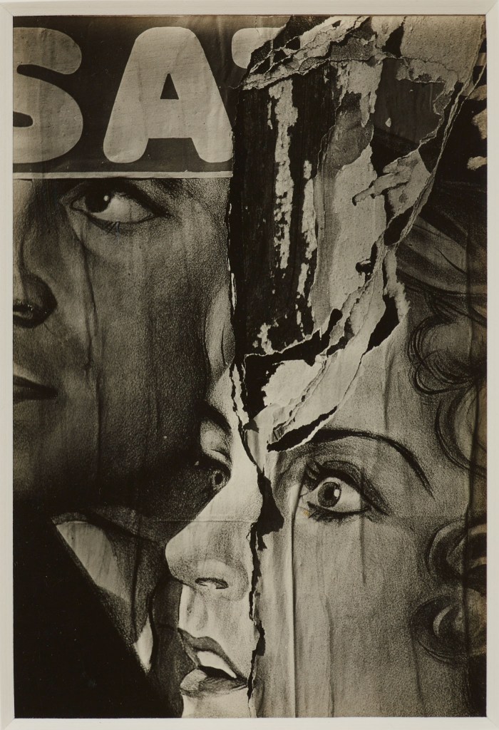 photo of a torn movie poster