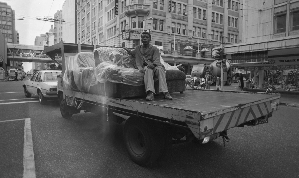 Sitting on a truck – Cape Town c.1980-90. Image Credit: Jillian Edelstein