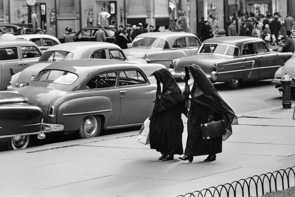JOHN BAER The Extraordinary Ordinary: A Memoir in Photographs 1945-1954. John Baer, Nuns, Midtown, Manhattan, from JOHN BAER The Extraordinary Ordinary: A Memoir in Photographs 1945-1954.
