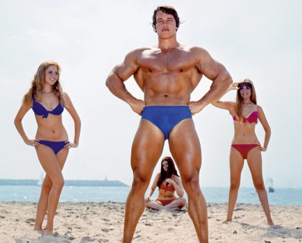 Arnold Schwarzenegger for Mr. America magazine, 1969. Photo by Artie Zeller.