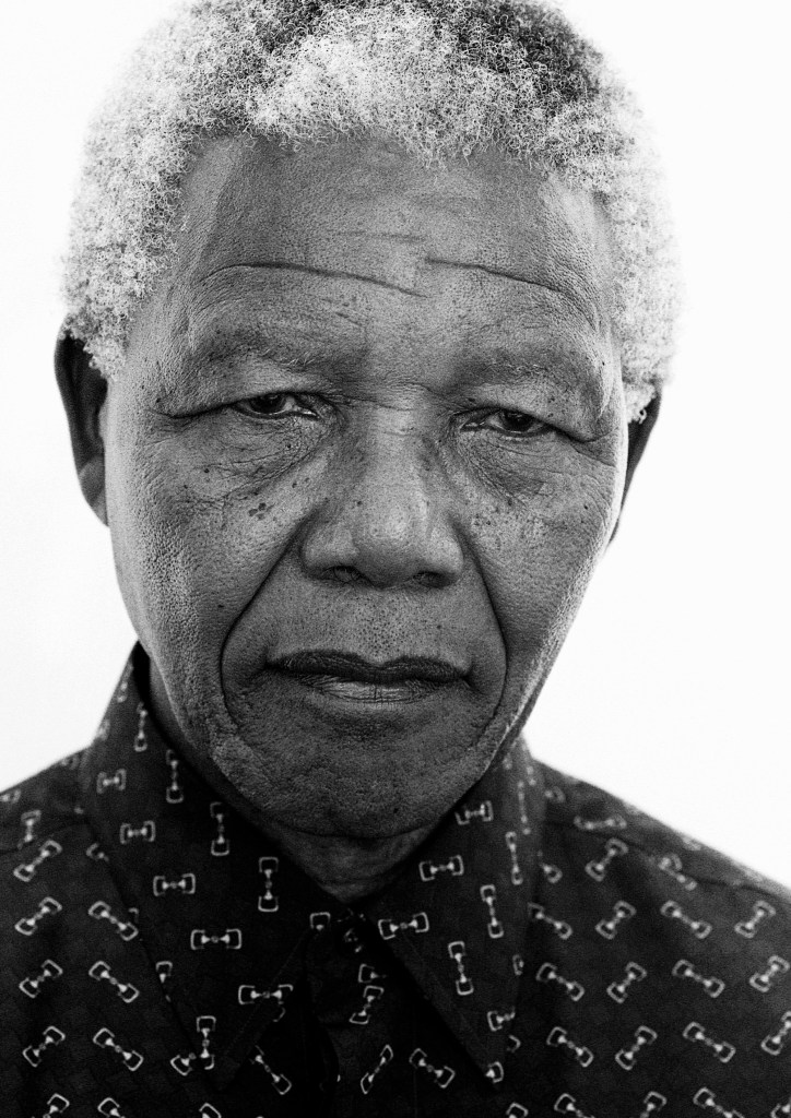 President Nelson Mandela, Tuynhuys, from Truth and Lies series 1996-2001. Image Credit: Jillian Edelstein