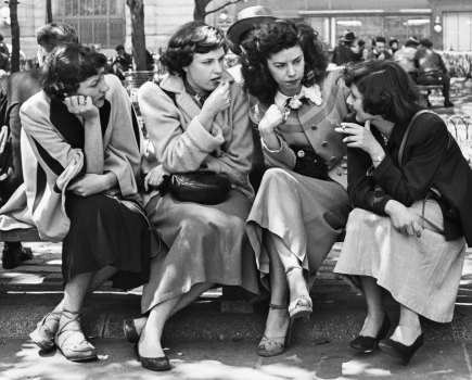 JOHN BAER The Extraordinary Ordinary: A Memoir in Photographs 1945-1954. John Baer, Lunch Hour, Bryant Park, Manhattan, 1953, from JOHN BAER The Extraordinary Ordinary: A Memoir in Photographs 1945-1954.